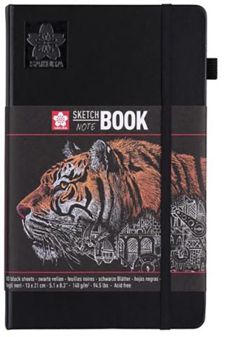 Sakura Sketch Notebook 13x21 Black Paper