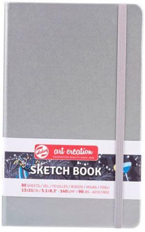 Sketchbook Silver 13 x 21 cm