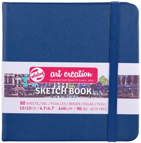 Sketchbook Navy Blue 12 x 12 cm