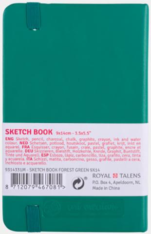 Sketchbook Forest Green 9 x 14 cm