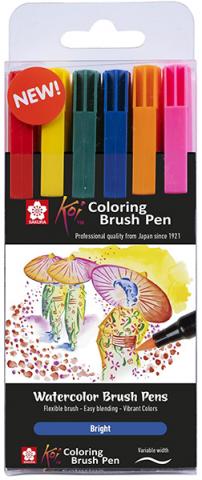 Koi Color Brush Set 6 Basic Koi Color Brush Set 6 Basic