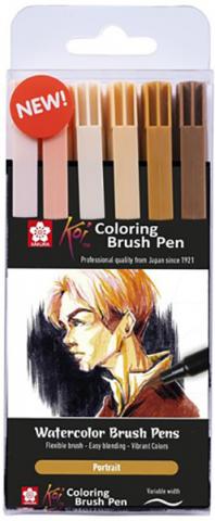 Koi Color Brush Portrait Set 6