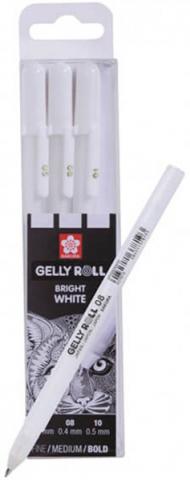 Gelly Roll Basic Set 3 Bright White Gel Pens 0.5 / 0.8 / 1.0mm Gelly Roll Basic Set 3 Bright White Gel Pens 0.5 / 0.8 / 1.0mm