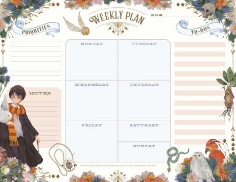 Floral Fantasy Weekly Planner Notepad
