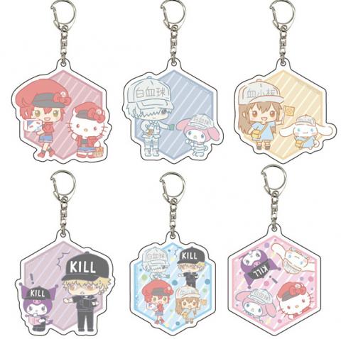 Cells at Work x Sanrio Characters Acrylic Key Chain 01