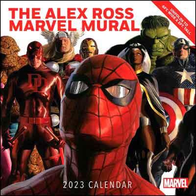 Alex Ross Marvel Mural 2023 Oversized Wall Calendar