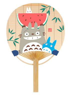 Bamboo Fan: Watermelon