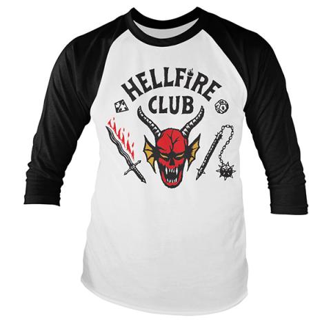 Hellfire Club Baseball Long Sleeve T-Shirt (Large)