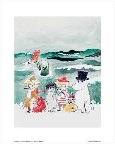 Moomin Mini Poster - Vid havet