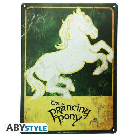 Prancing Pony Metal Plate 28 x 38 cm
