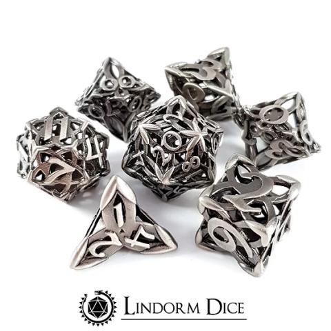 Celtic Knot Metal Dice Set (set of 7 dice)