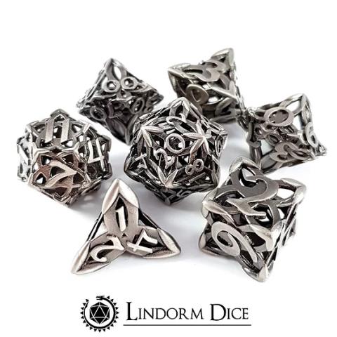 Celtic Knot Metal Dice Set (set of 7 dice)
