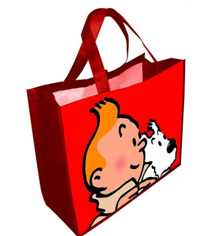 kasse,Tintin & Milou röd