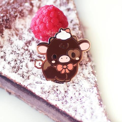 Enamel Pin: Mudcake Cow