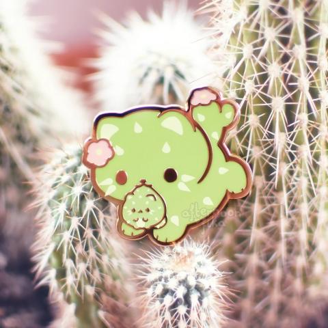 Enamel Pin: Mama Catcus Enamel Pin: Mama Catcus