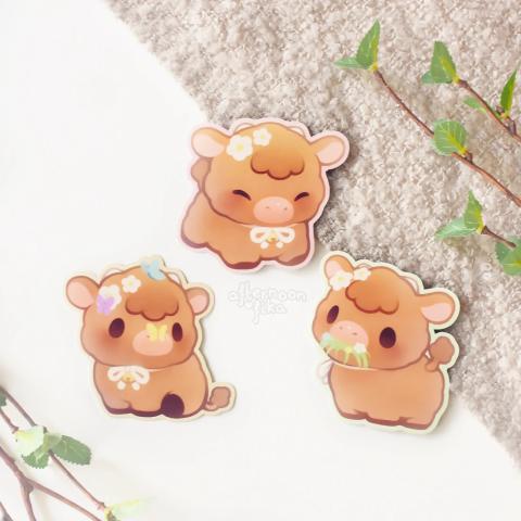 Sticker Set: Daisy the Highland Cow Sticker Set: Daisy the Highland Cow