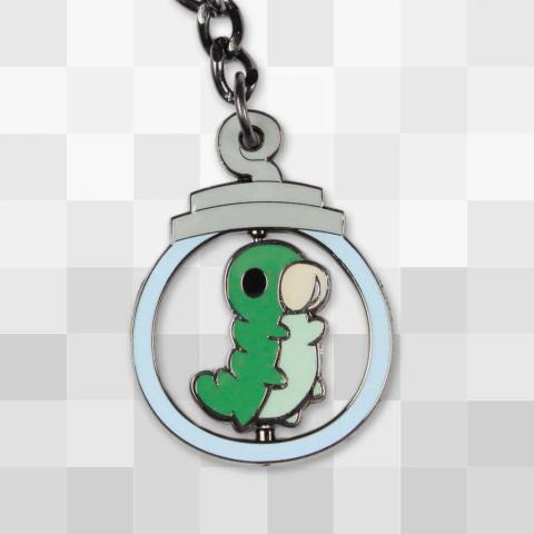 Grub in a Jar Spinning Keychain