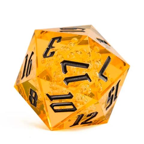 Giant Acrylic D20 (Orange)