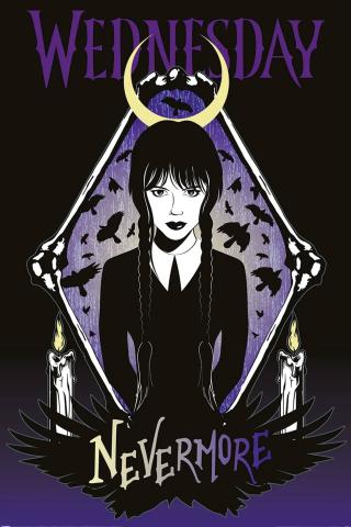 Wednesday Raven Nevermore Poster (#W3)