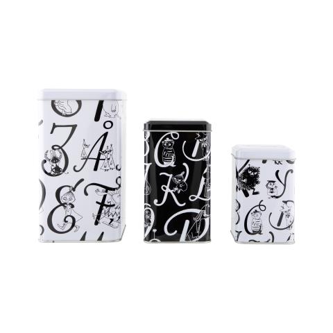 Mumin ABC Burkar Set 3st Vit Mumin ABC Burkar Set 3st Vit