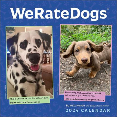 WeRateDogs 2024 Wall Calendar