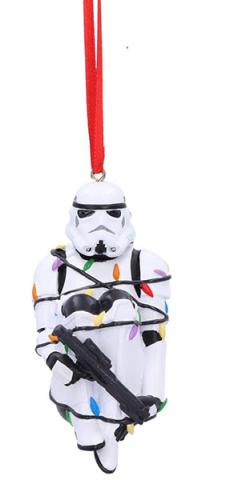 Hanging Tree Ornament Stormtrooper In Fairy Lights 9 cm Hanging Tree Ornament Stormtrooper In Fairy Lights 9 cm
