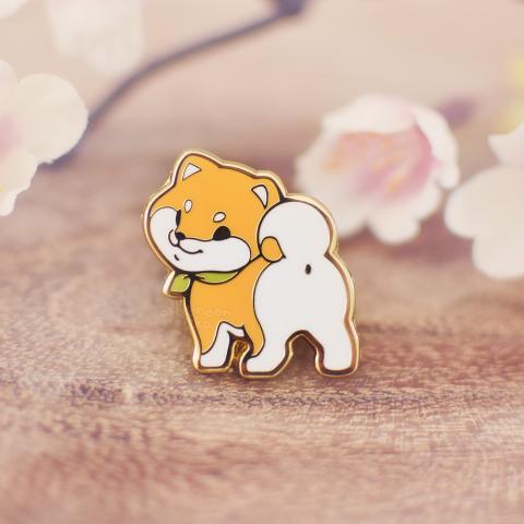 Enamel Pin: Shiba Inu Butt