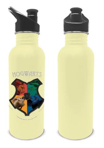 Metal Drinks Bottle Intricate Houses