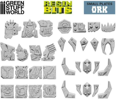 3D Printed - Ork Plates (Small)