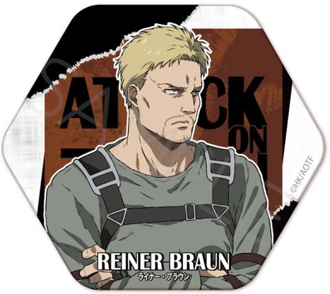 Hexagonal Can Badge WE Reiner