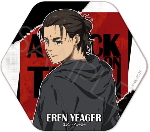Hexagonal Can Badge WA Eren