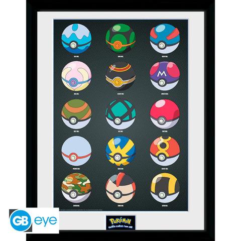 Pokéballs Framed Print