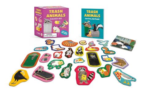 Trash Animals: Magnet Set Live Free, Eat Trash! (Miniature Gift Kit)