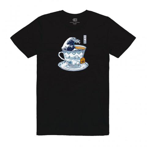 The Great Kanagawa Tea Unisex T-shirt (Large)
