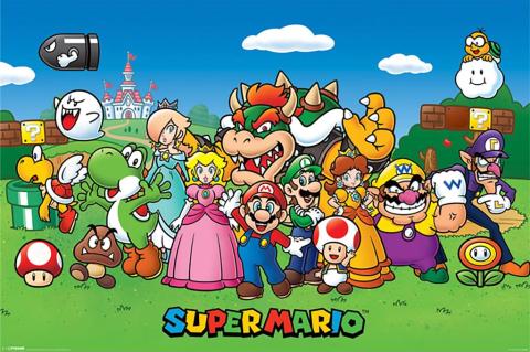 Super Mario Characters Maxi Poster #Z2