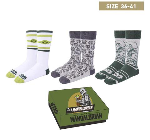 Socks 3-Pack The Mandalorian Size 36-41