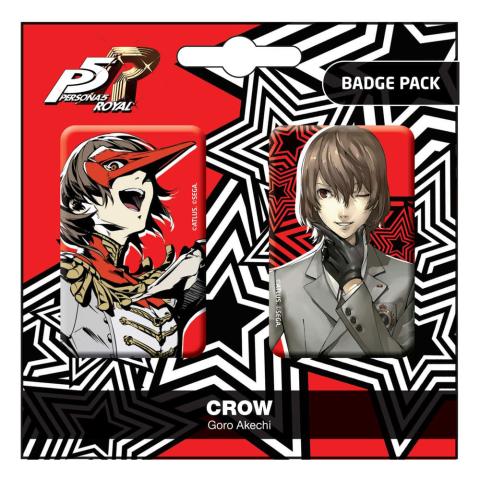 Royal Pin Badges 2-Pack Crow / Goro Akechi