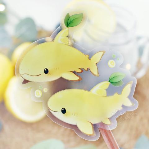 Lemon Shark Clear Sticker Lemon Shark Clear Sticker