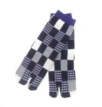 Socks Two-toe Tabi Kawari Ichimatsu (Squares)