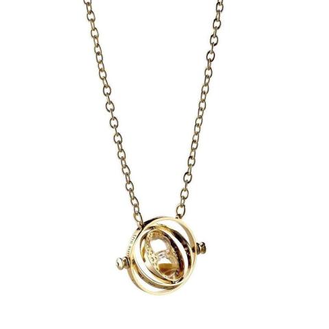 Spinning Time Turner - Pendant & Necklace (Gold Plaited) Spinning Time Turner - Pendant & Necklace (Gold Plaited)