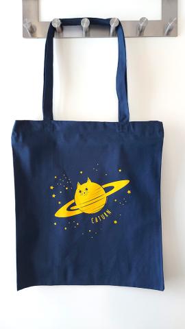 Caturn Tote Bag - Tjockt tyg Caturn Tote Bag - Tjockt tyg