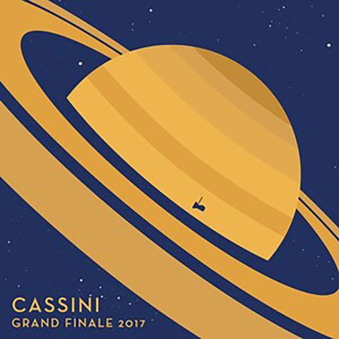Singel Sticker - Cassini Grand Finale Singel Sticker - Cassini Grand Finale
