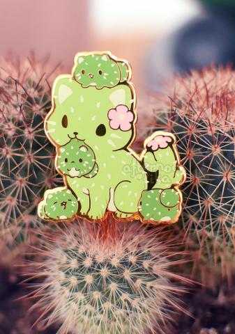 Catcus Family Enamel Pin Catcus Family Enamel Pin