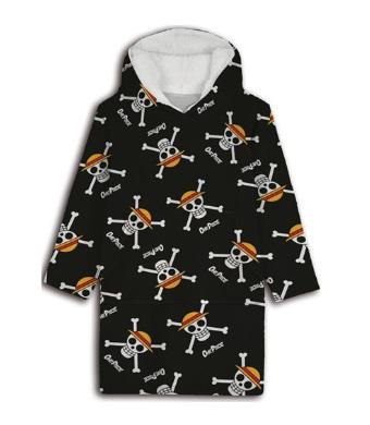 Straw Hat Skull Oversized Childrens Fleece Poncho (Age 7-14) Straw Hat Skull Oversized Childrens Fleece Poncho (Age 7-14)