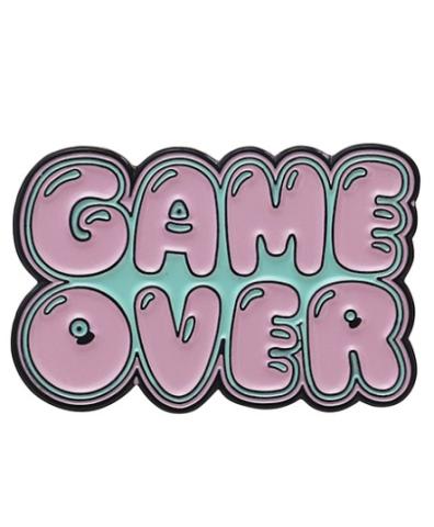 Game Over Pink Text Pin Game Over Pink Text Pin