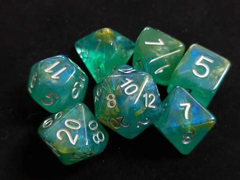 Hot springs set of 7 Dice Hot springs set of 7 Dice