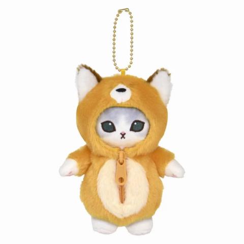 Plush Keychain: Kitten Fox Pyjama Mascot