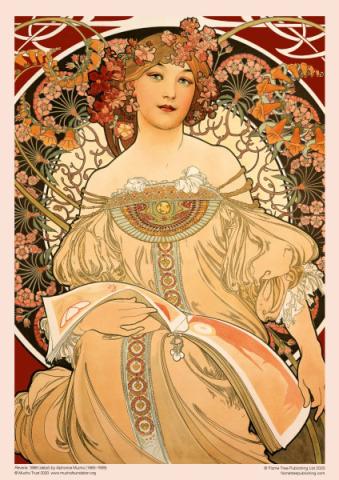Reverie by Alphonse Mucha Jigsaw Puzzle 1000 pcs (Pussel) Reverie by Alphonse Mucha Jigsaw Puzzle 1000 pcs (Pussel)