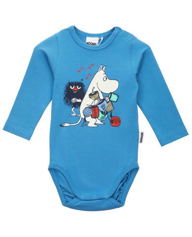 Mumin Babybody Dekoratör Blå (Stl 68)