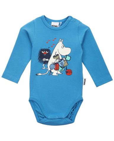 Mumin Babybody Dekoratör Blå (Stl 80)